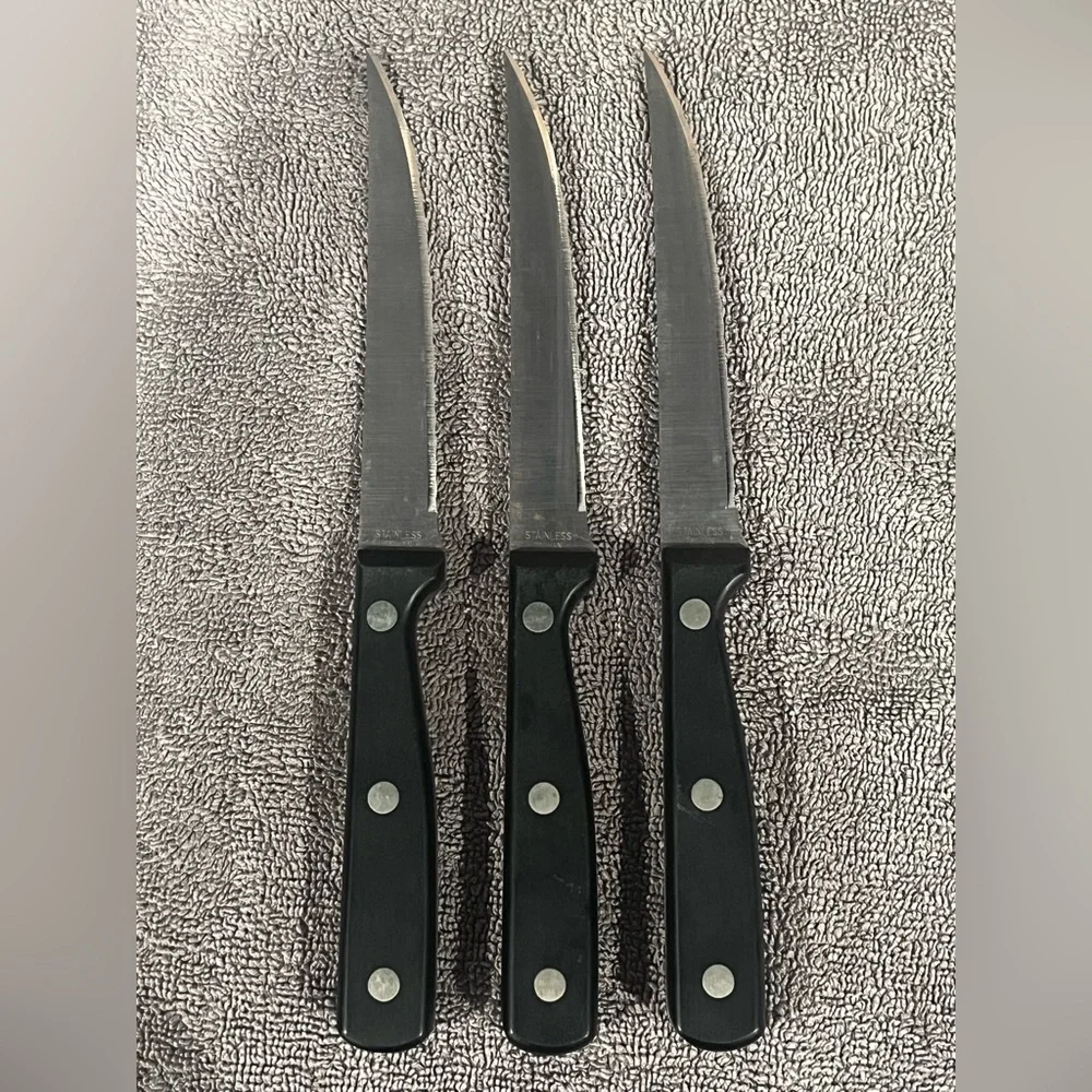 Incomplete‎ Chefmate Kitchen Knife Set /w Honing & Block.